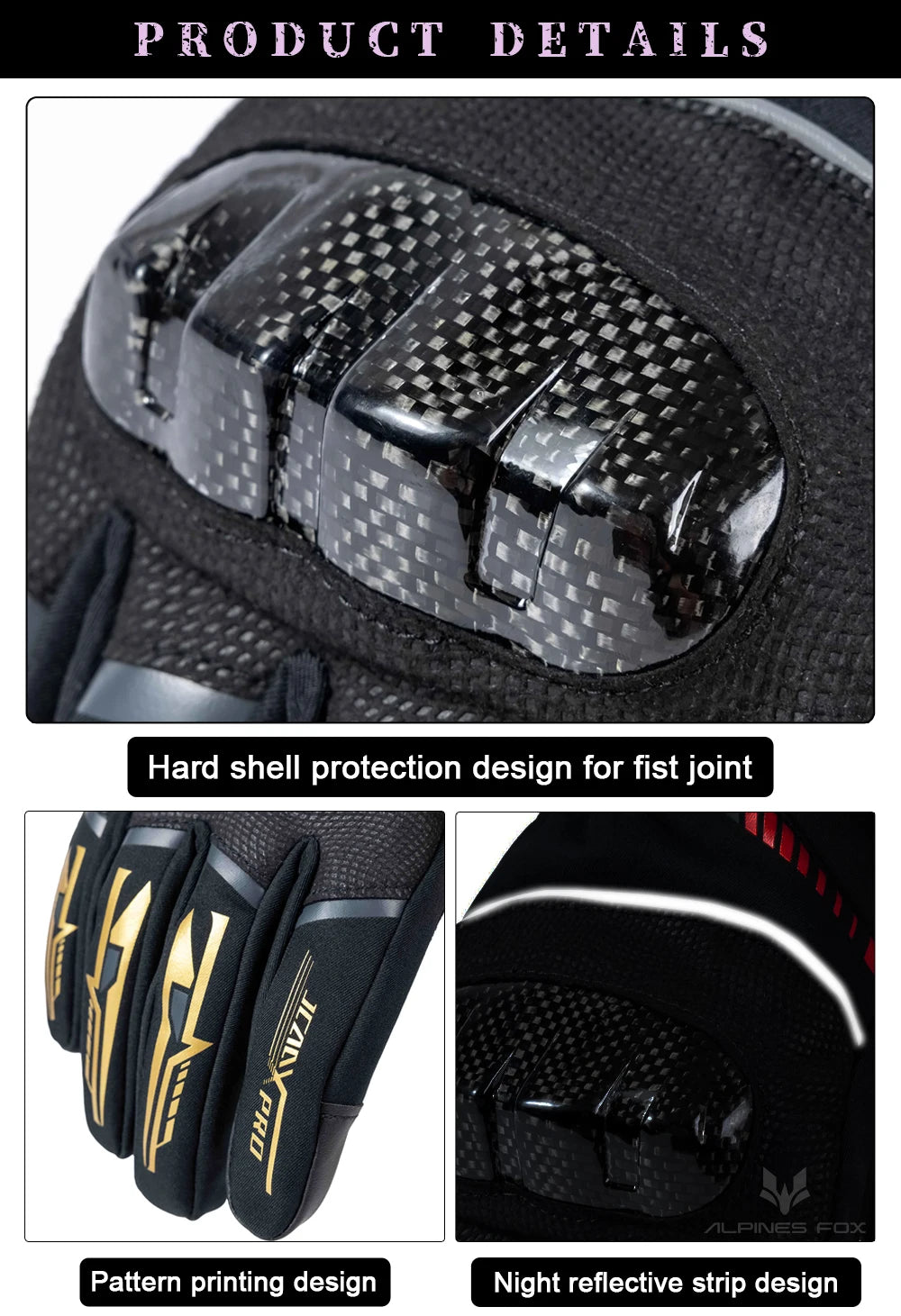 2025 Winter Men Motorcycle Gloves Women Waterproof Warm Moto Guantes Touch Screen Motorbike Riding Glove Carbon Fiber Protective