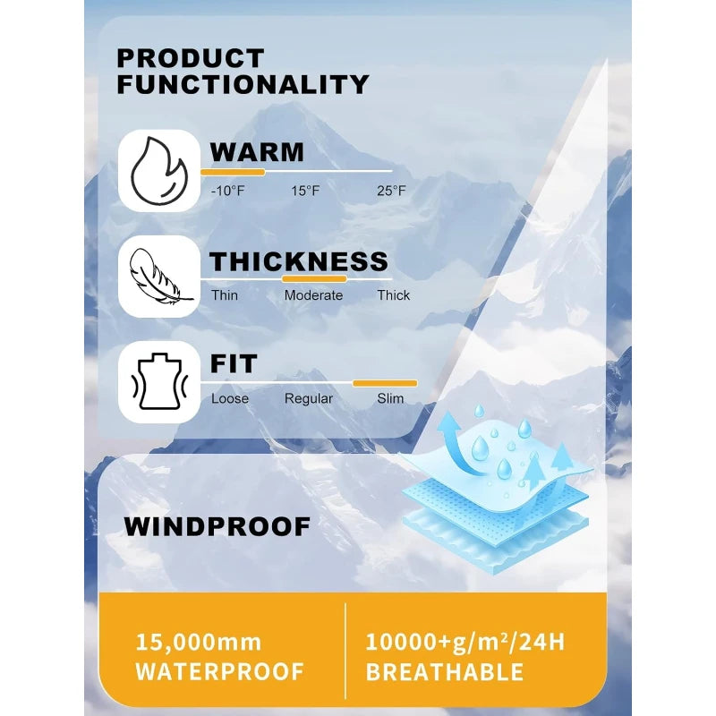 2025 GSOU SNOW Female Ski Pants Snow Slim Waterproof Insulated Windproof Winter Women Snowboard Pants Outdoor Sports Hiking Warm