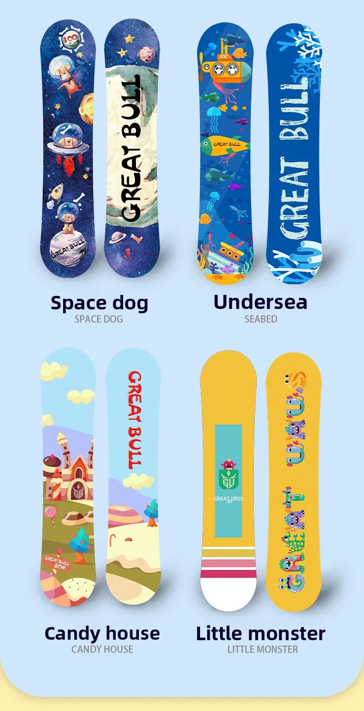 Children's Snowboard Set Baby Snowboard Boys and Girls Snowboard New Ski Equipment