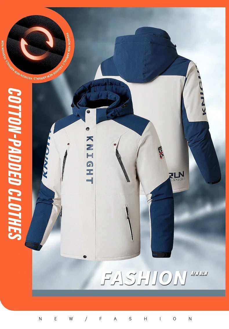 Winter Ski Suit Men Snow Parkas Super Warm Windproof Outdoor Sports Skiing Fleece Jackets and Pants Male Snowboard Wear Overalls