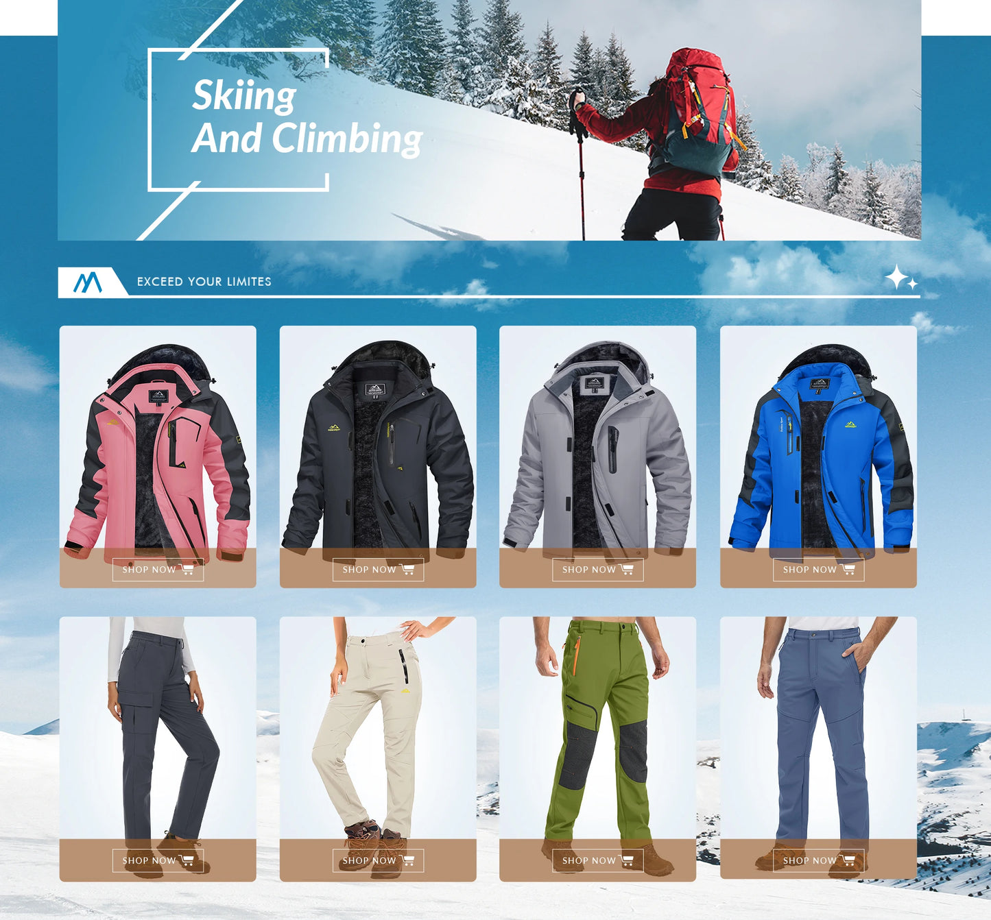 MAGCOMSEN Women's Softshell Pants Fleece Lined Winter Hiking  Ladies Pants Snow Ski Trousers Waterproof Ripstop Warm Cargo Pants