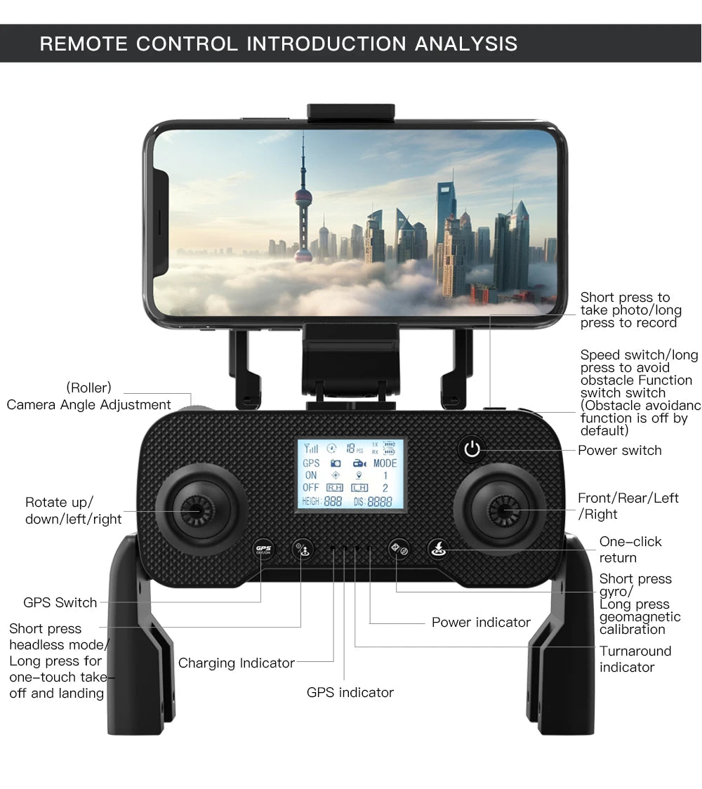 L200 PRO MAX Drone 4K Professional EIS Camera 2-Axis Gimbal 360° Obstacle Avoidance Brushless Motor GPS Quadcopter FPV RC Drones
