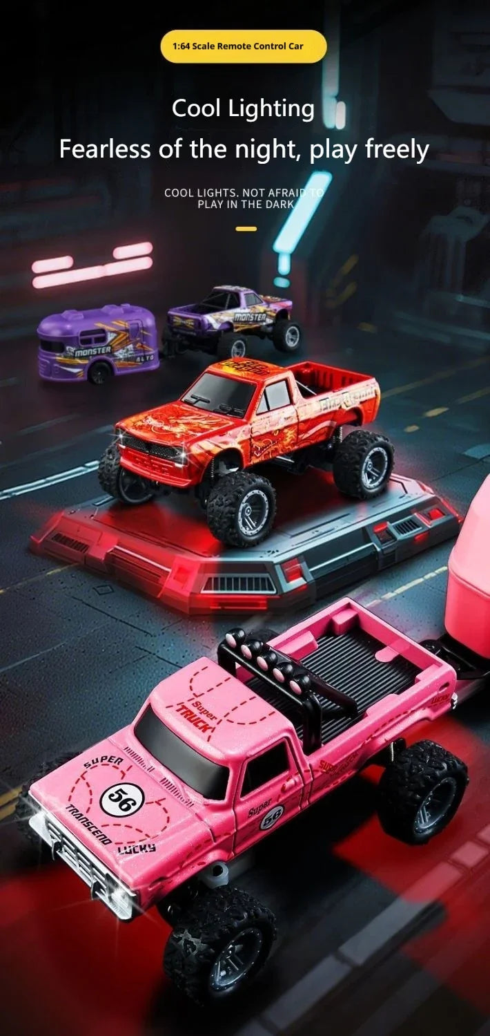 New RC Car MINI Alloy 1/64 Remote Control Car Convenient to Carry 60 Minutes of Work Time Children's Gifts Electronic Toys