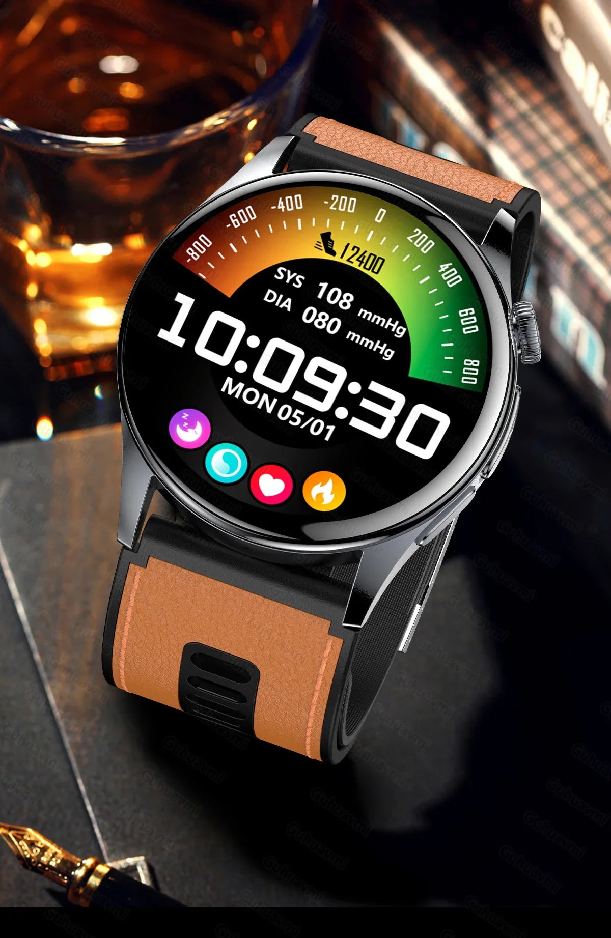 Smartwatch  AMOLED Screen Call ECG Sport Watchs Air pump Measurement BP Micro physical examination AI dial Smart Watch Men Women