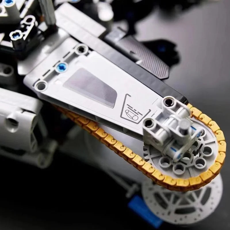 New Motorcycle Building Bocks Simulation Motorcycle Model Decoration Assembly Model Difficult Toy Boy Educational Creature Gifts