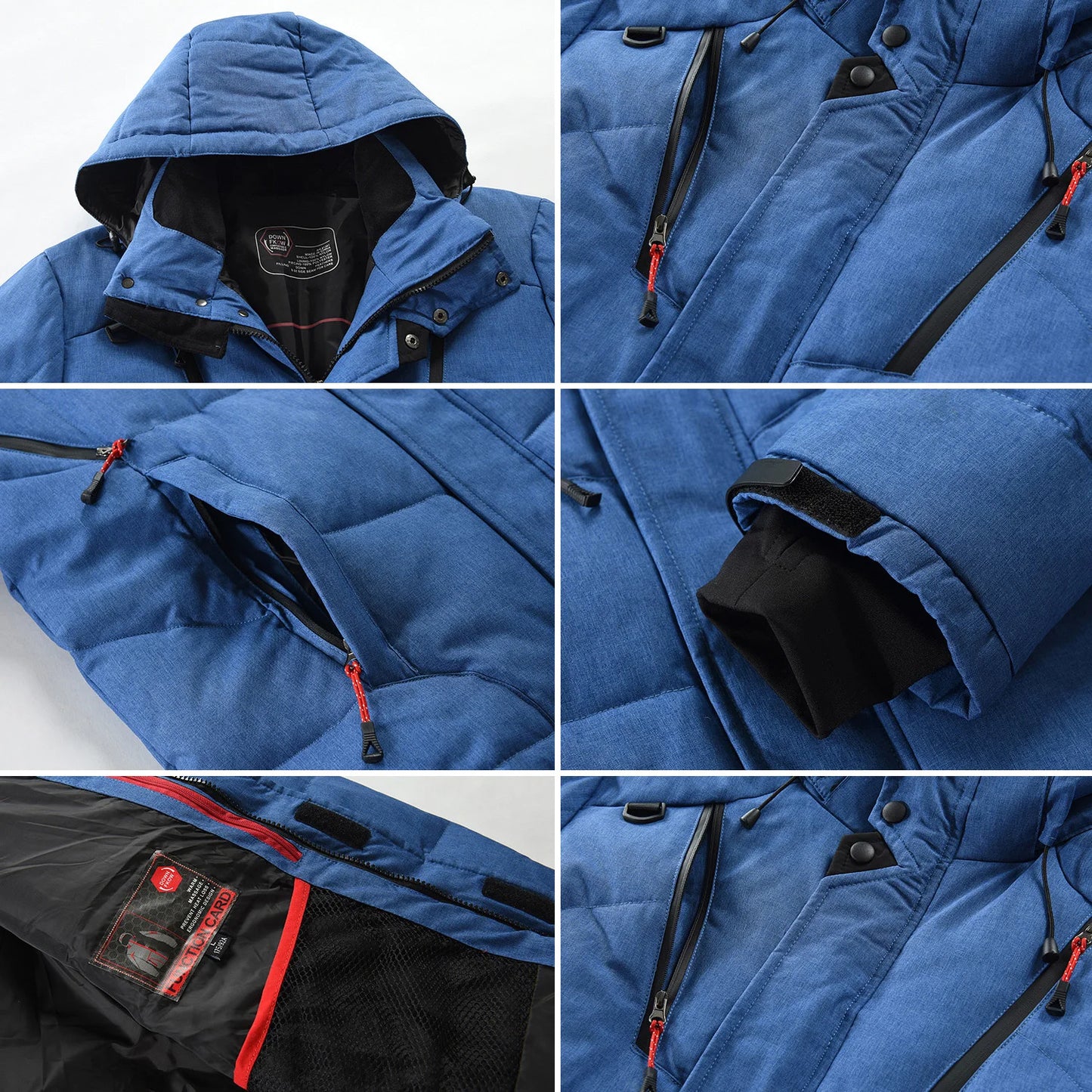 Winter Ski Suit Men Camping Mountain Ski Jacket Ski Pants Warm Windproof Down Jacket Overalls Outdoor Sports Snowboard Clothing