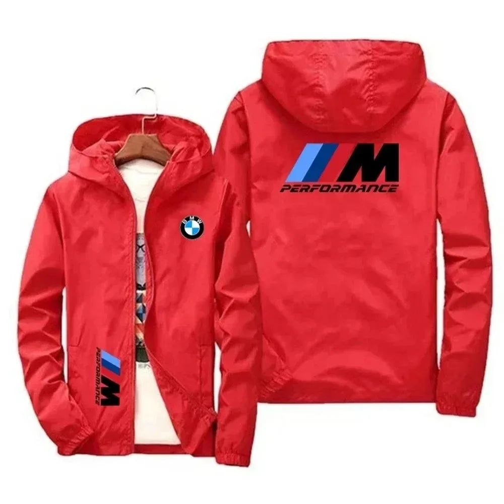 2026 BMW Bucket Hoodie Jacket Large-Sized Trendy Casual Sports Top for Spring And Autumn Stylish New Style