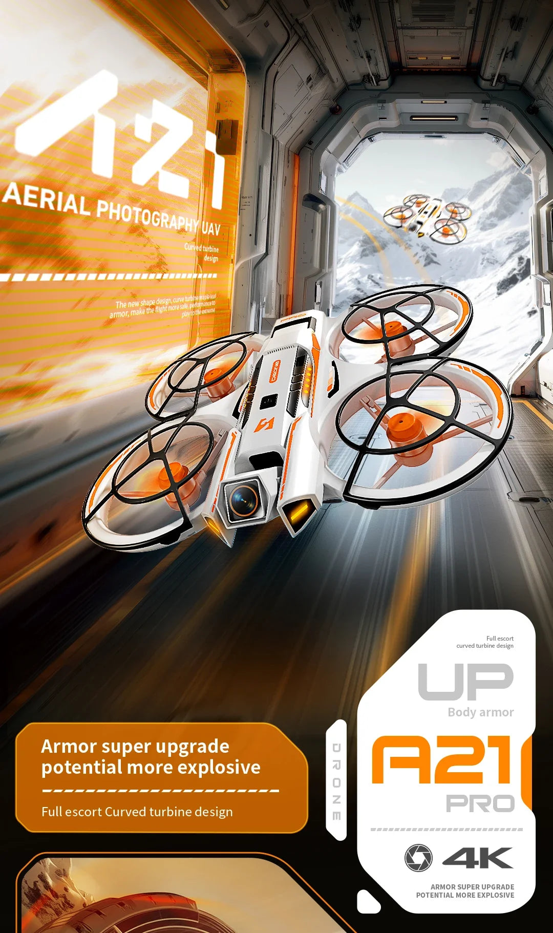 Original A21Pro Mini Drone 8K GPS Professional HD Aerial Photography Remote Control Aircraft 5G HD Camera Quadcopter Toy UAV