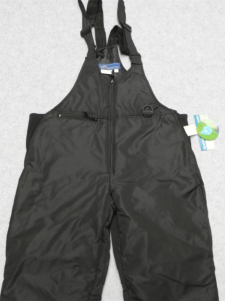 Winter Outdoor Profional Ski Pants Windproof Waterproof Cotton Lined Cargo Straight Leg Men's Ski Trousers