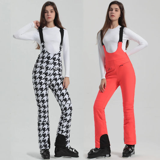 Winter New Skiing Pants 2025 Female Slim Snow Trousers Women Sport Windproof Ski Overalls Outdoor Mountain Snowboard Jumpsuits