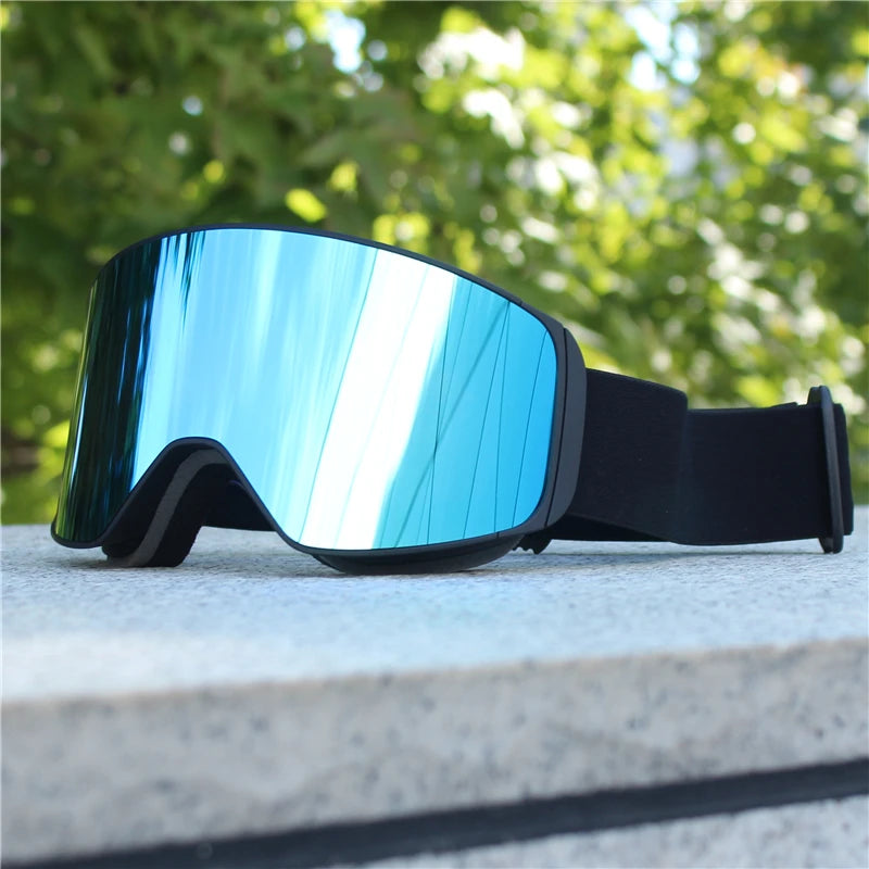 Magnetic Lens Snow Goggles Double Layer Anti-Fog UV Protection for Skiing Snowboarding High-definition Clarity Unisex Skiing