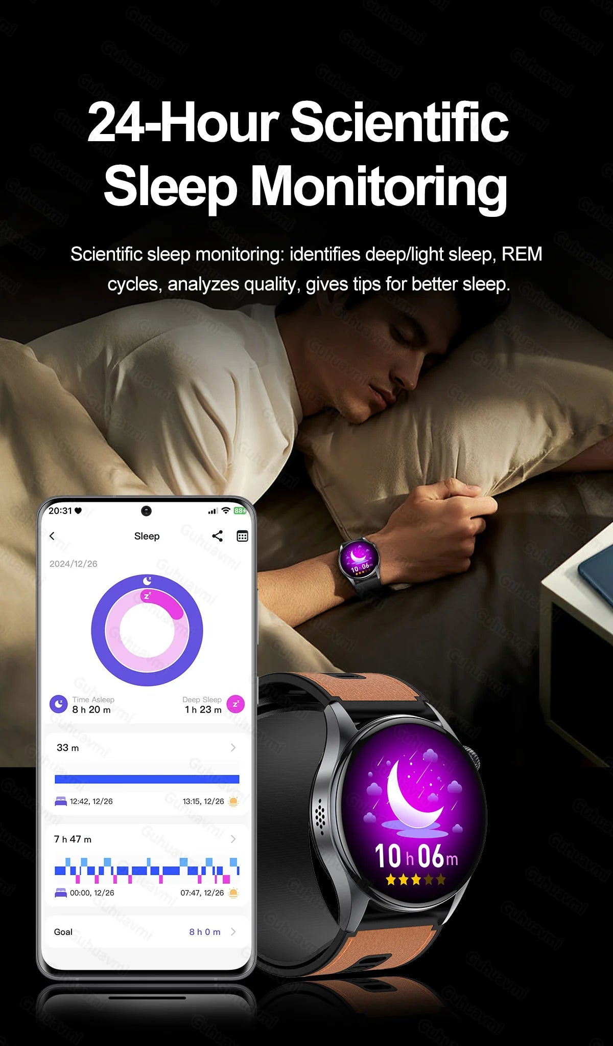Smartwatch  AMOLED Screen Call ECG Sport Watchs Air pump Measurement BP Micro physical examination AI dial Smart Watch Men Women