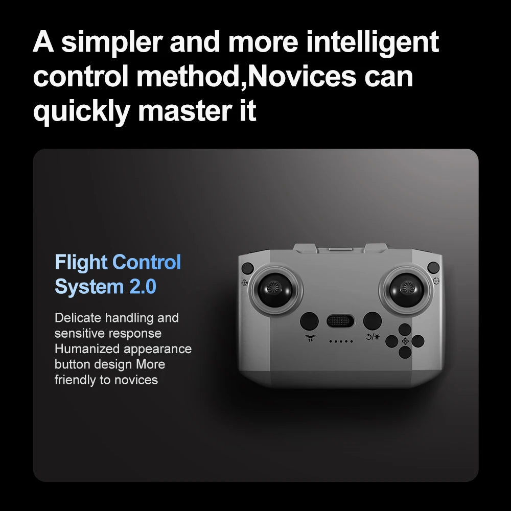 V66 Mini Drone 4K Profesional Dual Camera Headless Mode Obstacle Avoidance WiFi FPV Dron 360° Flip RC Quadcopter Toys for Kids