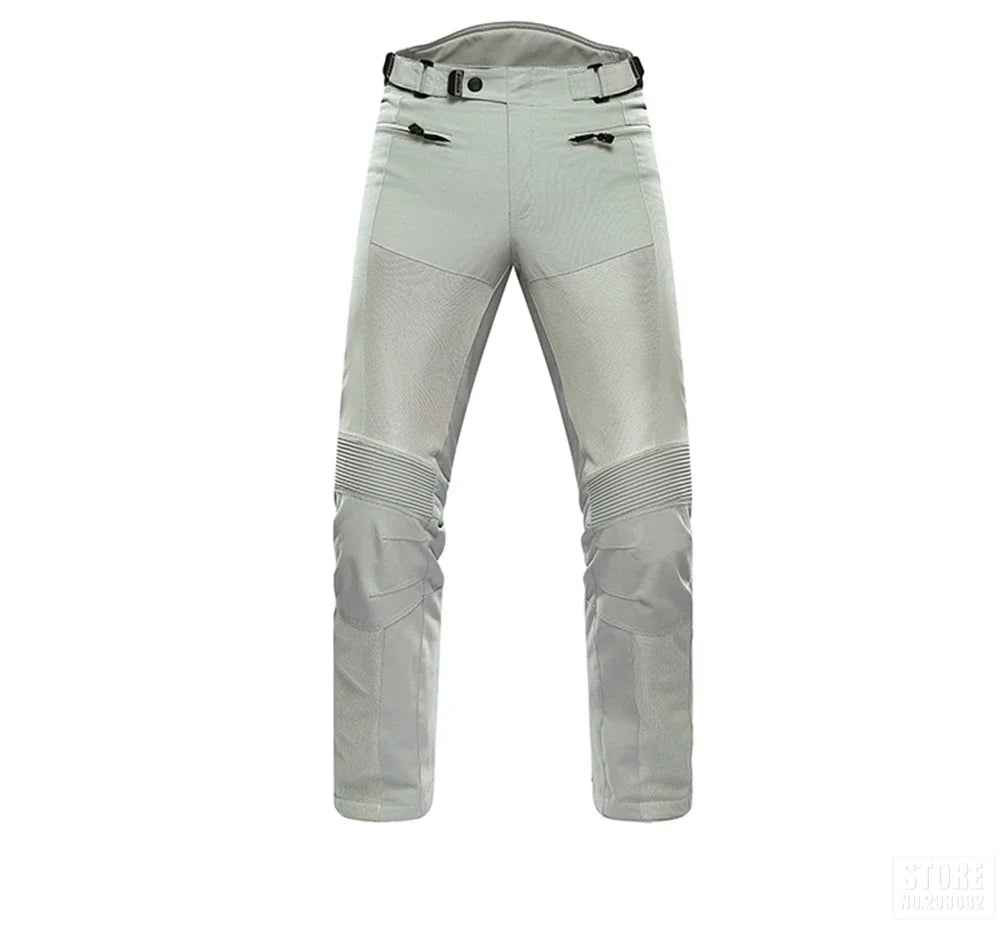 Clearance Motorcycle Riding Pants Men Summer Mesh Breathable Anti Drop Motocross Racing Pants Trousers Knee Protective Gear