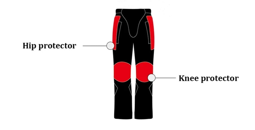 Motorcycle Pants Summer Breathable Winter Warm Motorbike Riding Protective Waterproof Trousers with free Liner and Kneepads HP12