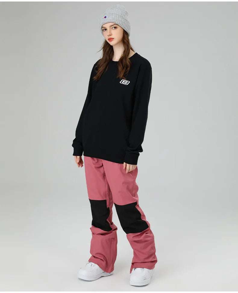 スノーボードウェア 보드복 Slim Fit Ski Pants for Men And Women Waterproof Thermal Stitching Skiwear