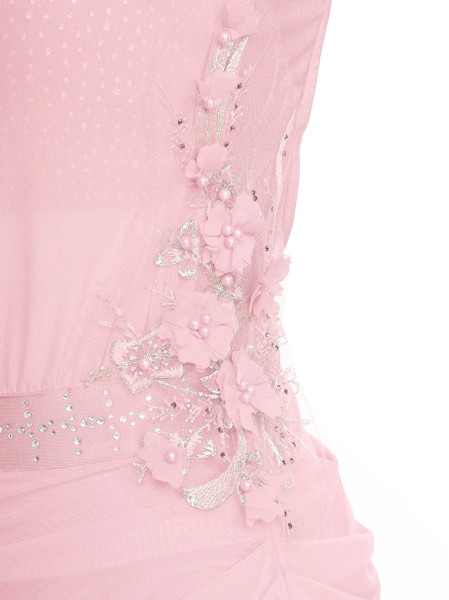 Women Lyrical Dance Dress Ballet Figure Skating Gymnastics Stage Performance Costume Sleeveless Rhinestones Applique Leotards