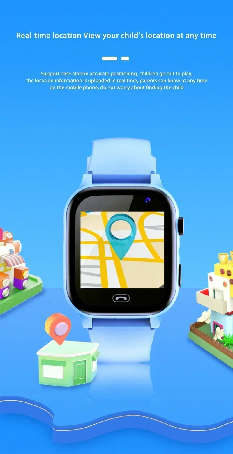 OPPO 5G Smart Watch Kids GPS WIFI Video Call SOS APP Download Child Smartwatch Camera Monitor Tracker Location Phone Watch