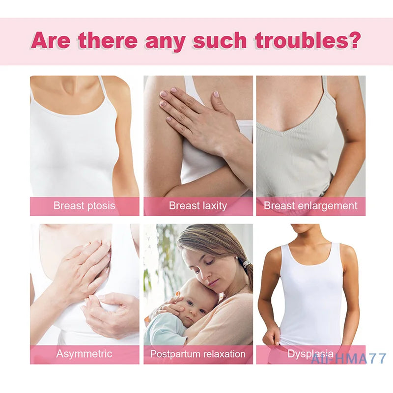 Breast Enhancement Capsules Enlargement Stretch Size Bust Tighten Help Growth Balance Uneven Breasts Estrogen Chest Firmer Pills