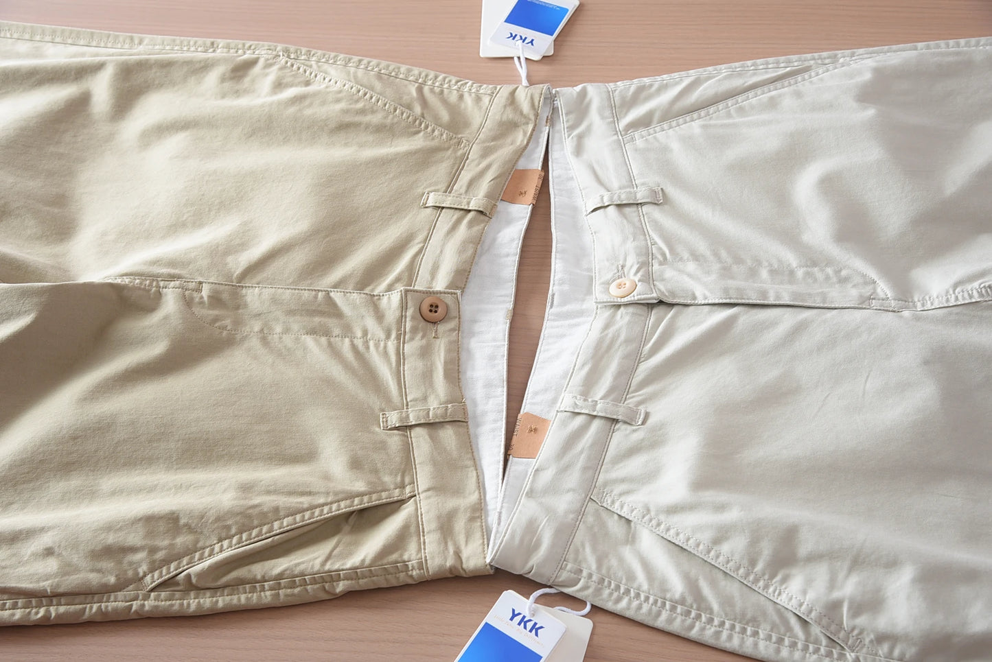 2025 Summer New American Retro Thin Micro Elasticity Casual Pants Men's Simple 97% Cotton Slim CHINO Business Straight Trousers