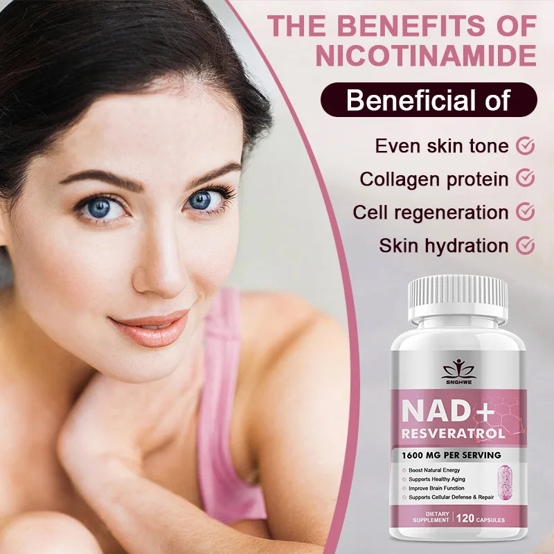 NAD+Resveratrol-Supports Cellular Energy, Brain, Healthy Aging,Shilajit for High Dosage&Potency for Energy, Strength & Immunity