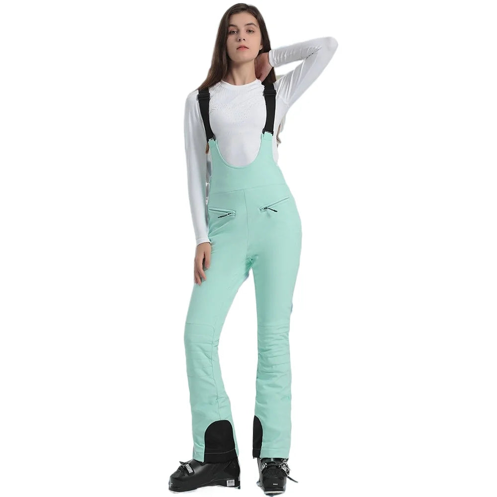 Winter New Skiing Pants 2025 Female Slim Snow Trousers Women Sport Windproof Ski Overalls Outdoor Mountain Snowboard Jumpsuits