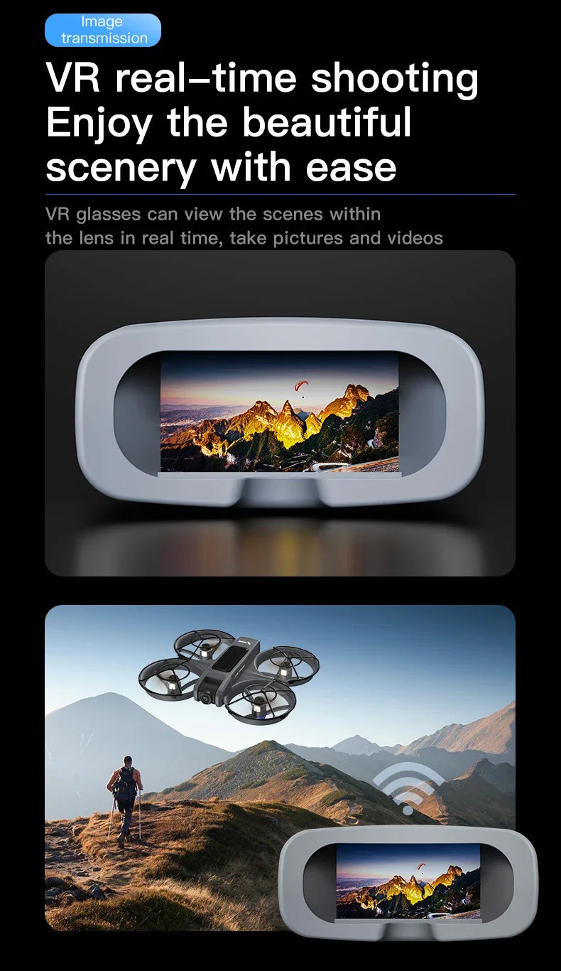 X226 Screen VR Control Drone 4K Professional Camera HD Aerial Photography Dual-Camera Omnidirectional Obstacle Avoidance Drone