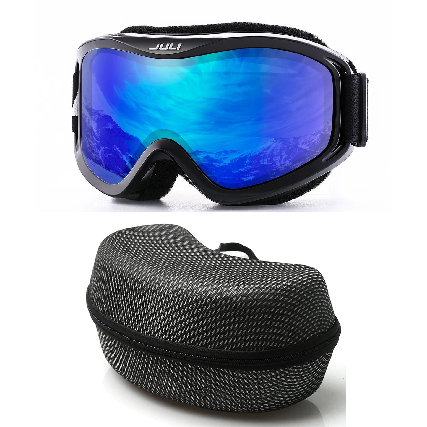 MAXJULI Professional Ski Goggles Double Layer Anti-Fog UV400 Lens Snowboarding Snow Winter Sports Goggles for Men Women BBS