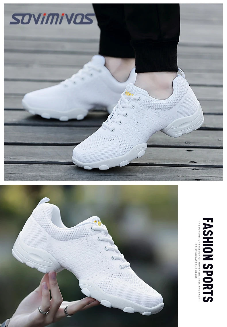 New Coming Dance Sneakers Jazz Shoes Dancing Modern Footwear Belly Contemporary Gym Dancers Leisure Sports Men Women Child Adult