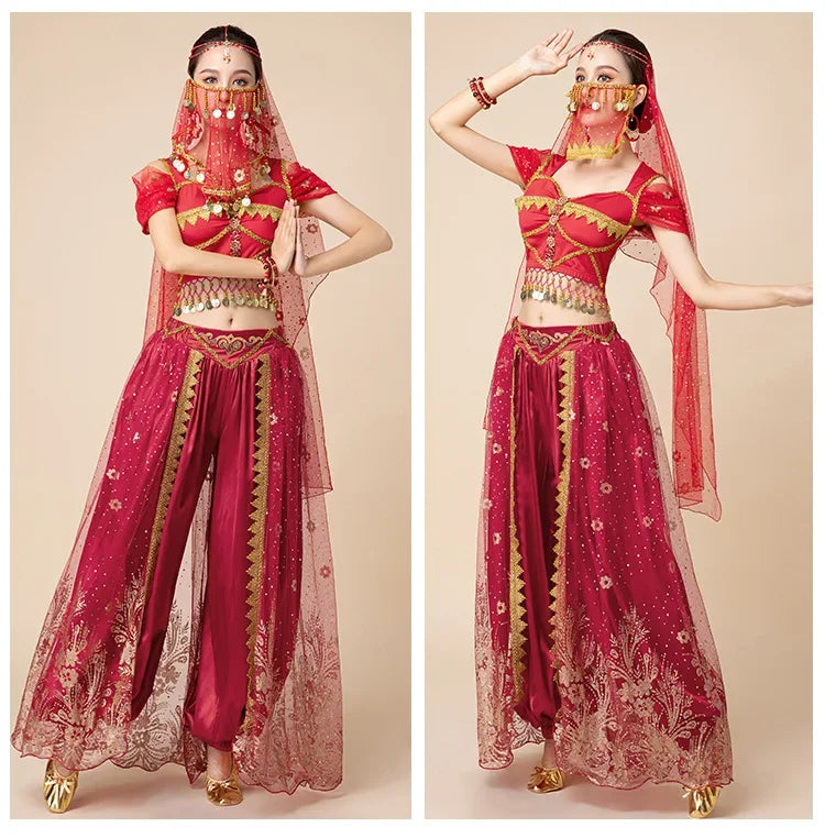 Belly Dance Dress Jasmine Princes Cosplay Dresses Han and Tang Chinese Style Cos Costume Girls female Belly Dance Outfits