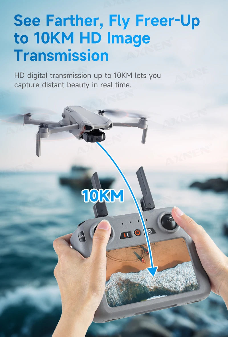 XINLIN XiL 017 4K Camera Drone with 3-Axis Gimbal, 249g Foldable Quadcopter, 10KM HD Transmission, 35min Flight,GPS Smart Follow