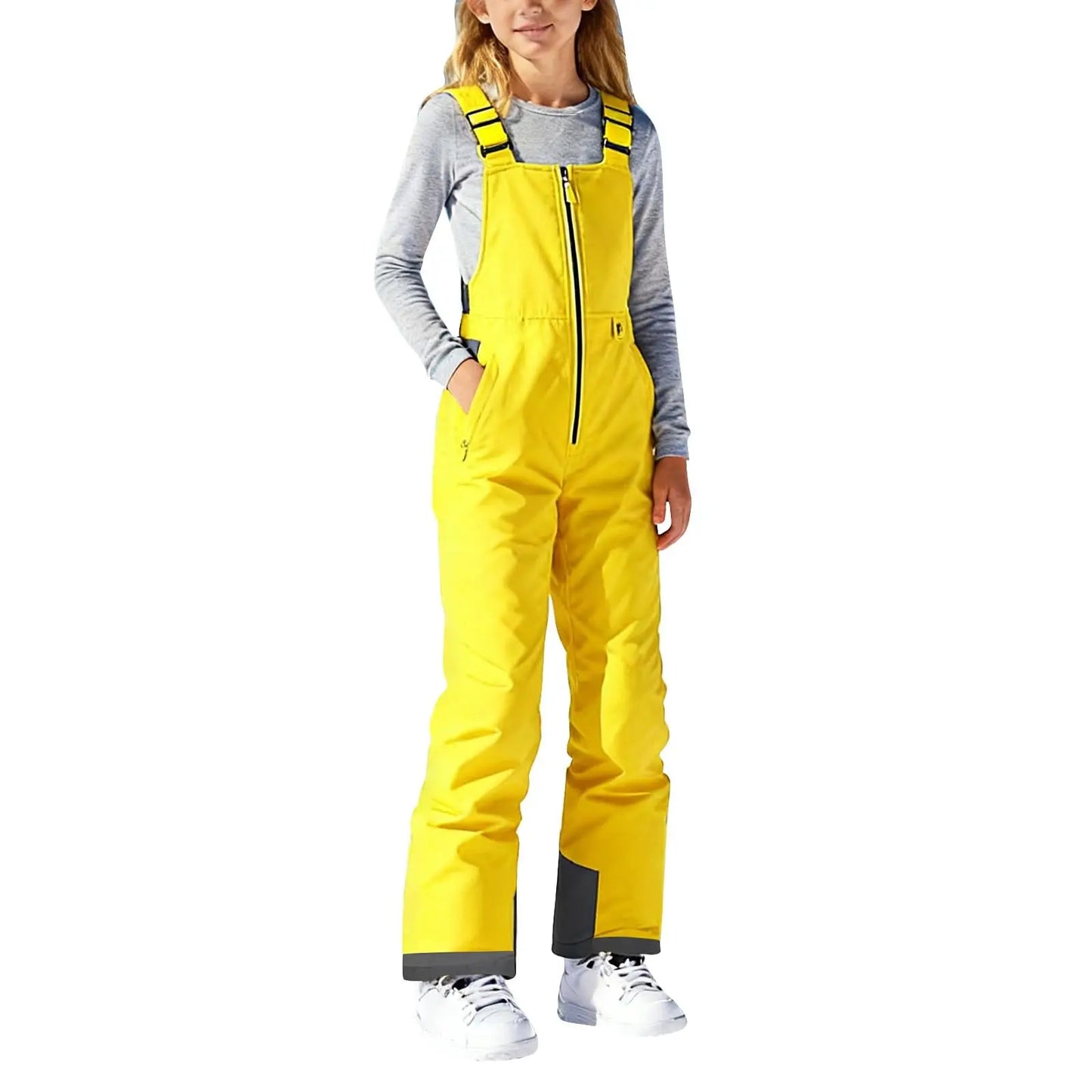 Children's Ski Pants Boys Girls Loose Casual Fashion Comfy Jumpsuit Rompers Pants Mountain Children's Ski Waterproof Snowpants
