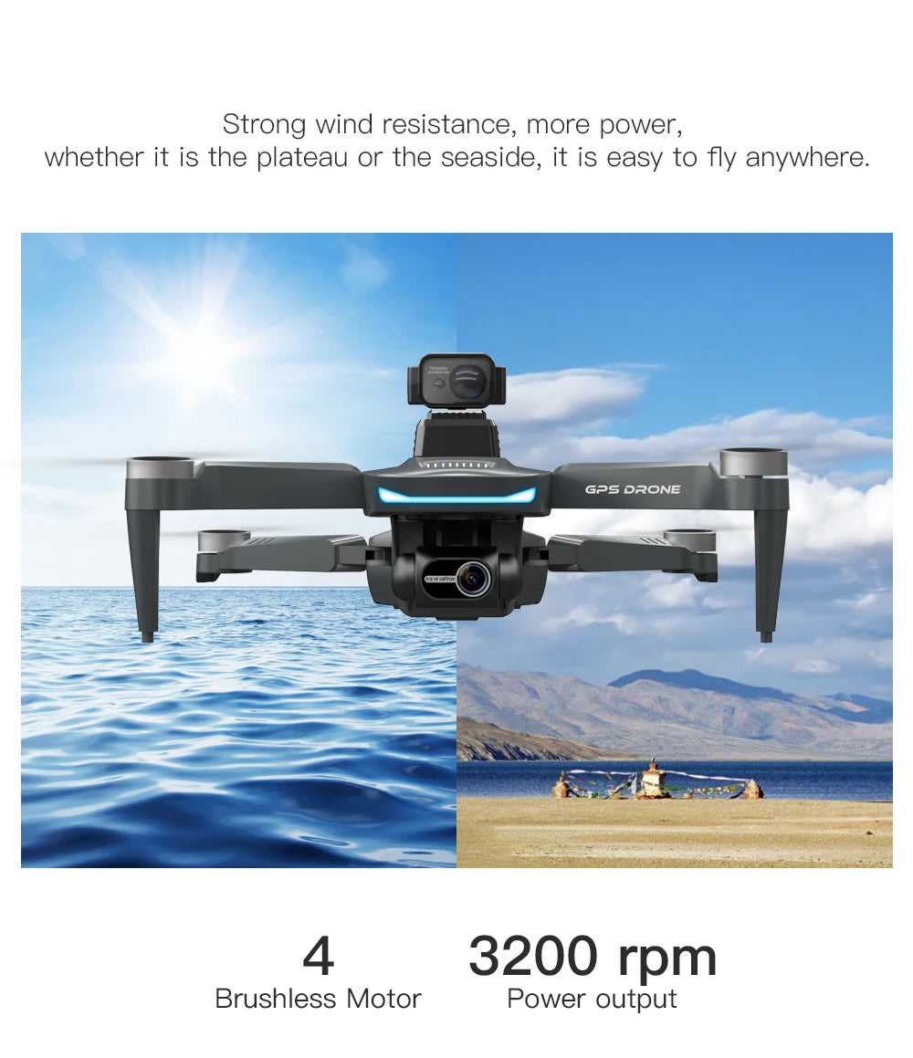 L200 PRO MAX Drone 4K HD Profesional GPS Brushless MotorQuadcopter 2-Axis Gimbal FPV 360°  laser Obstacle Avoidance RC Drone