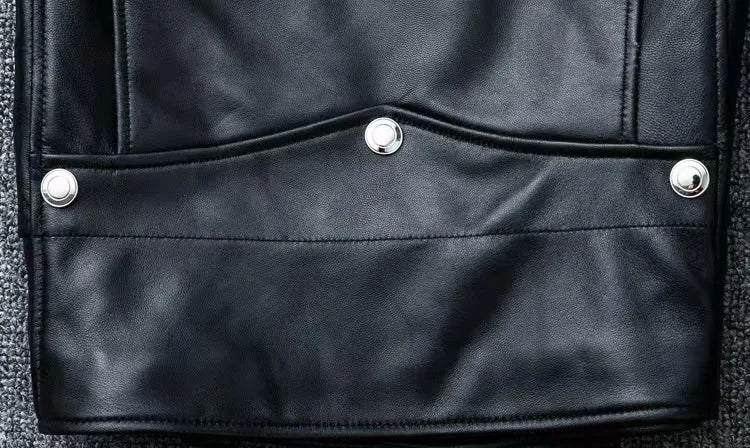2026 Men's Lapel Oblique Zipper PU Locomotive Leather Jacket, Autumn, New Casual Versatile Slim Fit, Leather Jacket