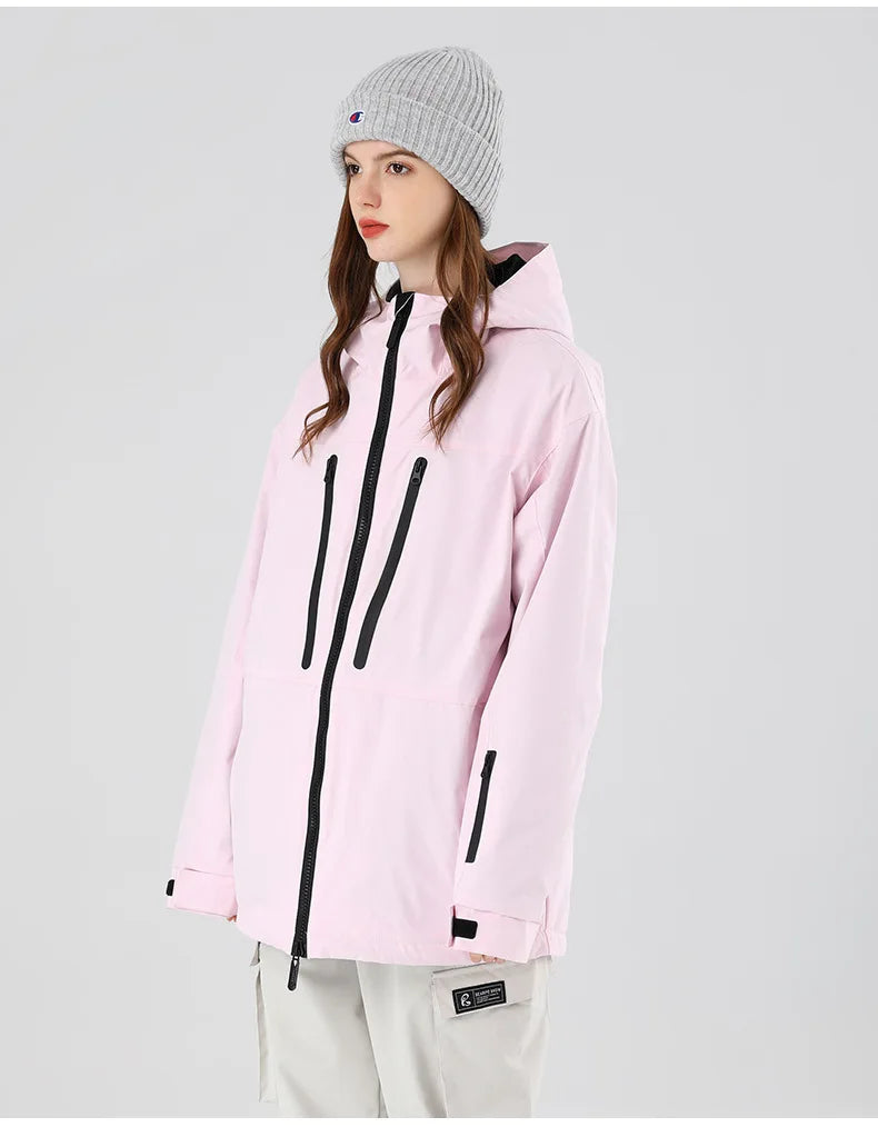 SEARIPE Winter Men Women Hooded Ski Jacket Waterproof Breathable Warm Snowboarding Coats Male And Female Outdoor Skiing Tops
