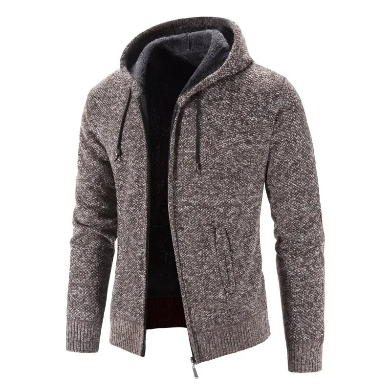 LEGIBLE 2025 Men's Sweaters Autumn Winter Wool Zipper Cardigan Sweaters Man Casual Knitwear Sweatercoat Male
