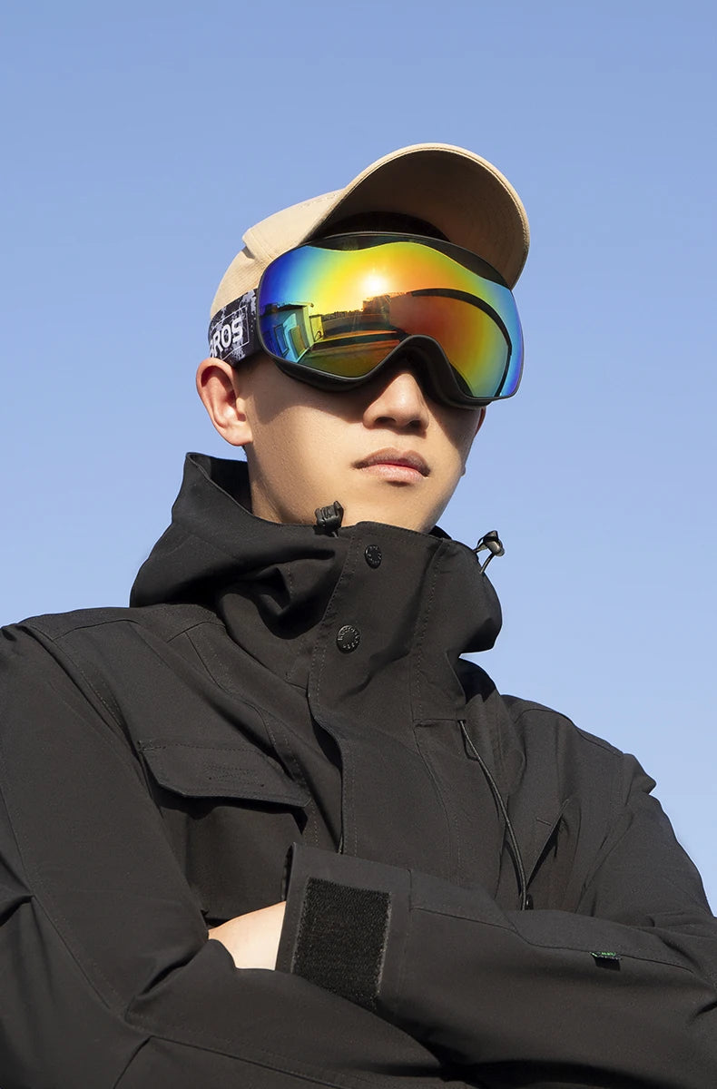 ROCKBROS Skiing Snowboarding Eyewear Goggles for Adult / Child Windproof Anti-fog Snow Ski Glasses Winter Sports Accessories