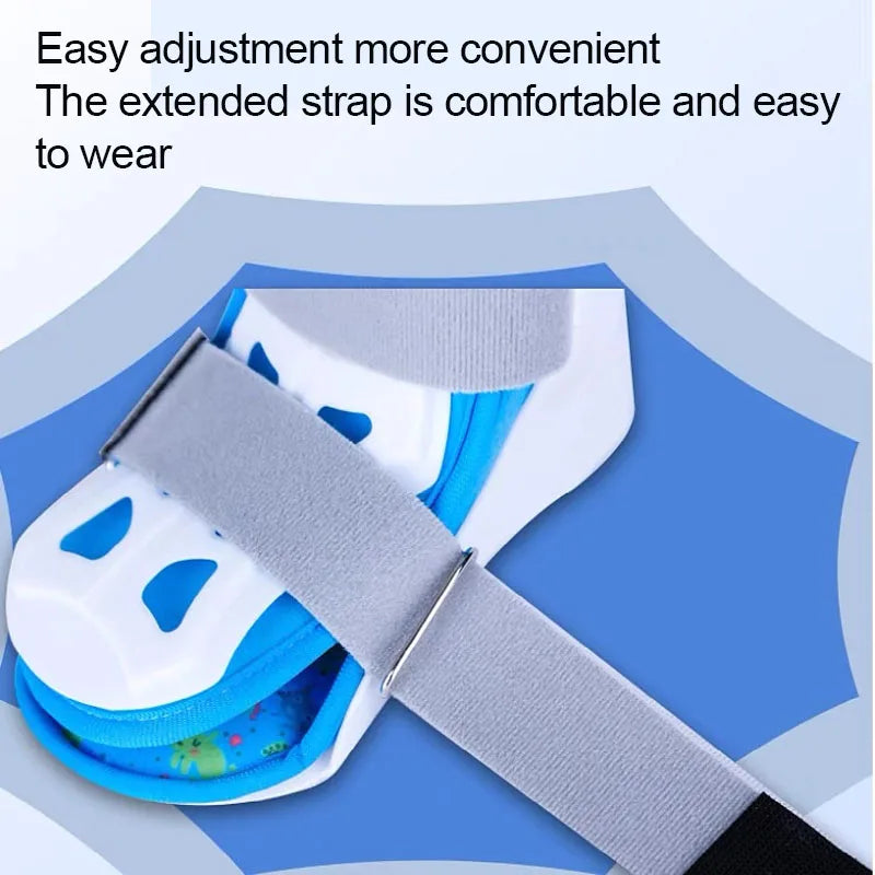 Kid Foot Drop Support Splint-Varus Valgus Orthotics Brace-Ankle Joint Fracture Fixation Brace-Ankle Sprains Recovery Band