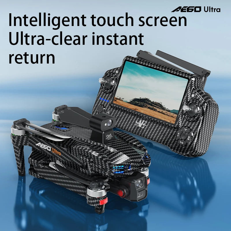 AE60 Ultra GPS Drone Profesional 8K HD Camera 3-axis gimbal Aerial Photography 12KM Obstacle Avoidance FPV Airdrop Fishing Drone