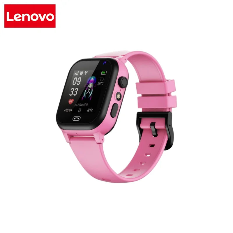 Lenovo Kids Smartwatch 4G Wifi GPS SOS Location Video Call Analogue Card Waterproof Watch Camera Boys Girls Upgrade New Watch