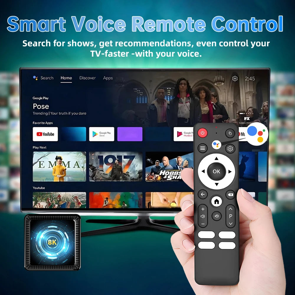 Q19 Smart TV Box Android 16 Allwinner H618 8GB 128GB 256GB Media Player Google Assistant BT6.0 Wifi 5G 8K Very Fast Set Top Box