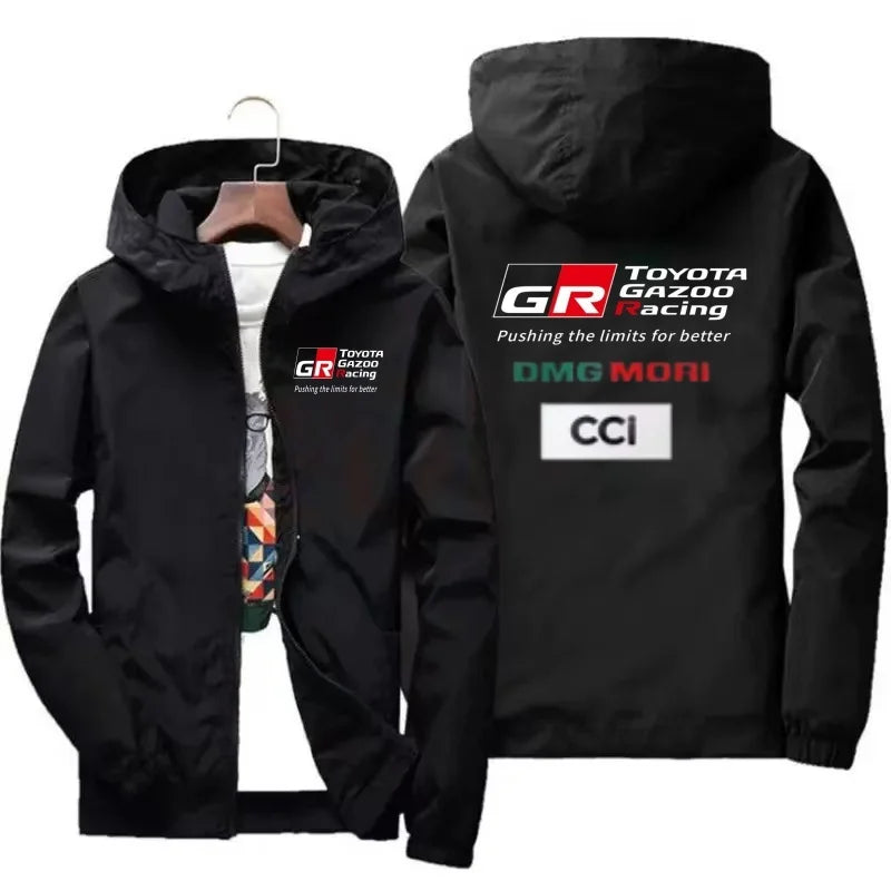2026 New Toyota GR Men's Motorcycle Jacket, A Casual Twill Baseball-style Coat for Spring and Autumn, Men's Hip-hop Street Style
