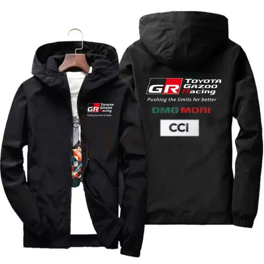 2026 New Toyota GR Men's Motorcycle Jacket, A Casual Twill Baseball-style Coat for Spring and Autumn, Men's Hip-hop Street Style