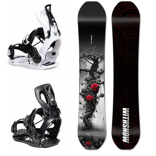 Premium Wood Core Snowboards - Customizable All-Mountain  Boards For Adults & Youth Profile Two-Piece Wear Carbon