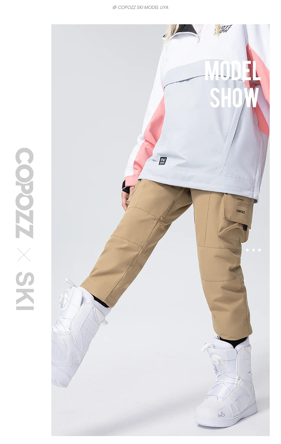 COPOZZ Brand Winter Ski Pants Women Outdoor Sports High Quality Windproof Warm Snow Trousers Winter Ski Snowboard Pants