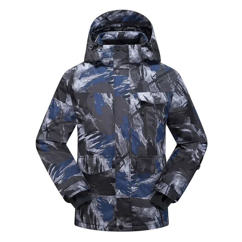 High Quality Men's Winter Waterproof Snowboard Jacket Pants Set Male Breathable Windbreak for Adults Ski Suits