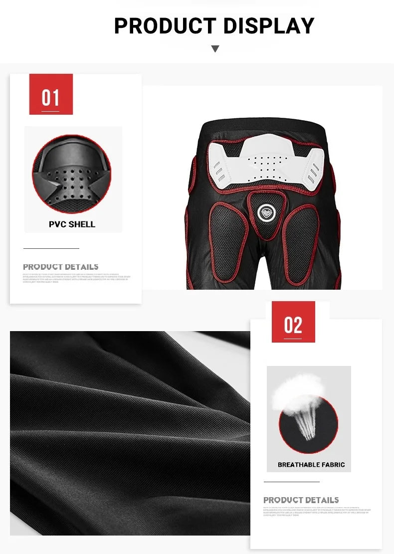 Sulaite Summer Breathable Motorcycle Armor Pants Men Women Motocross Impact Pants Riding Trousers Elastic Lycra Fabric