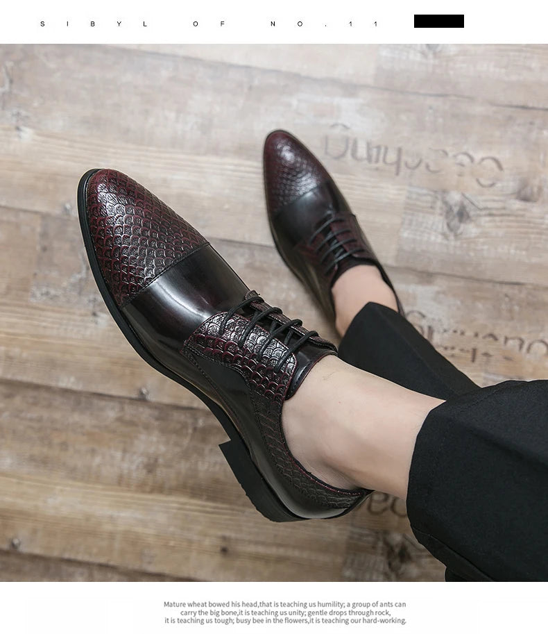 Dress Shoes Man Classic Casual Business Leather Shoes Men Formal Wedding Office Leather Shoes For Men Social Shoe Male