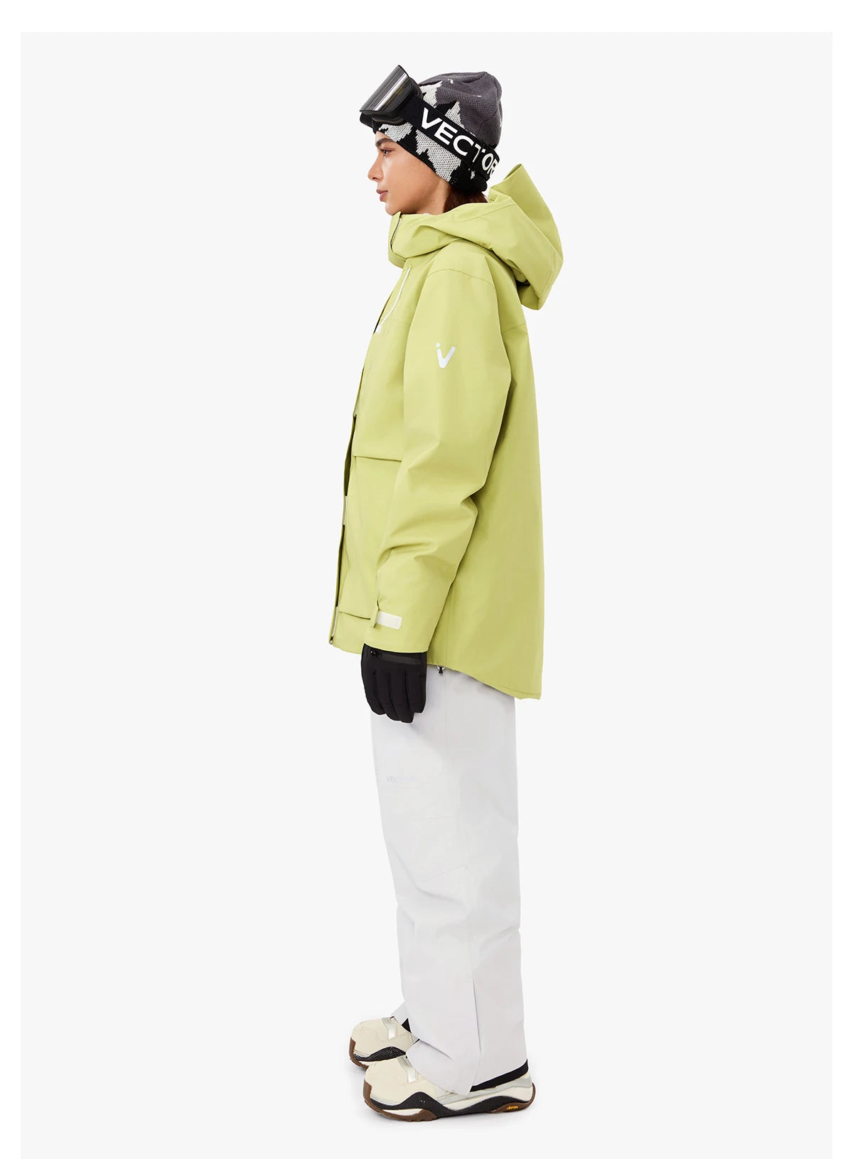 VECTOR Men Women 3L Cotton Ski Jacket Ski Pants Warm Windproof Winter Overalls Waterproof Outdoor Sports Clothing Snowboard