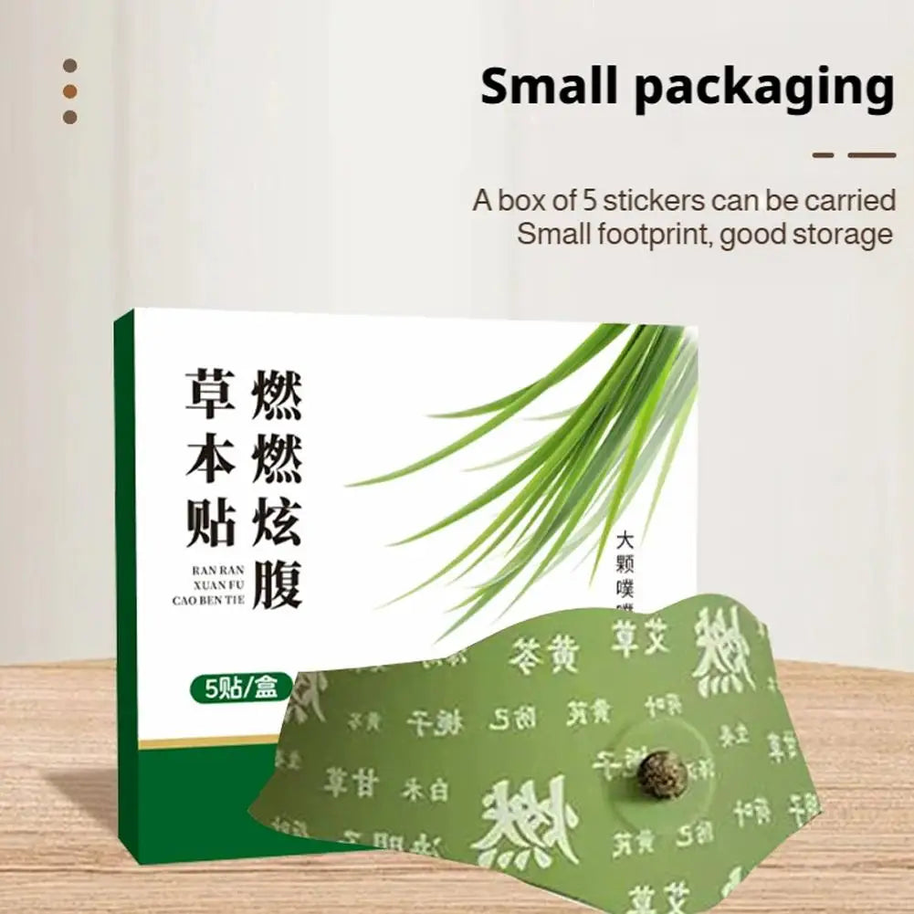 Body Shaping Patches Fast Burning Fat Mugwort belly button patch Improve Stomach Belly Slimming Stickers for Female Male